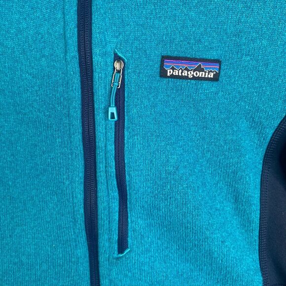 Patagonia Women Small Performance Better Sweater Hoody Teal STY25975 - Picture 5 of 12
